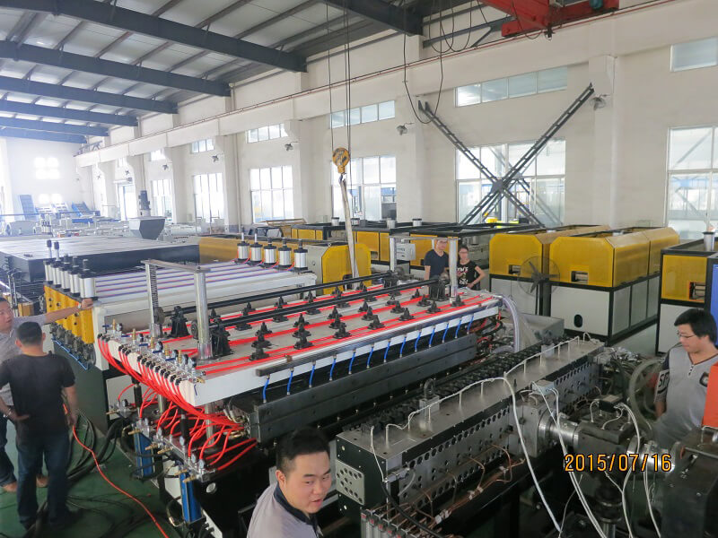 PP PE hollow sheet extrusion line